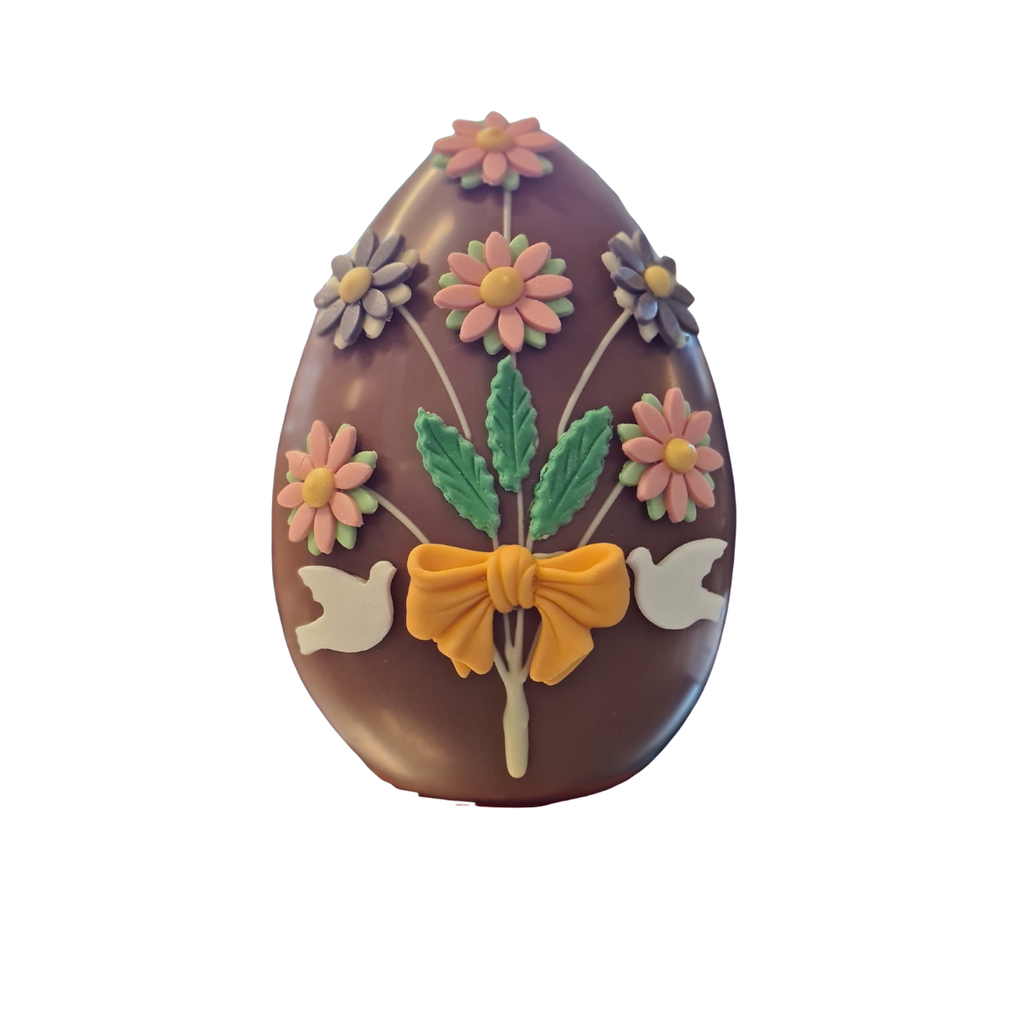 UOVO DI PASQUA “FIORI”.  500 GRAMMI