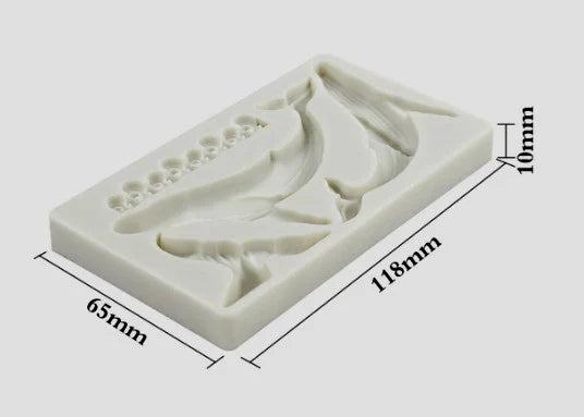 Balena e 1 Onda Mare. Stampo silicone