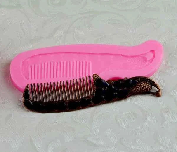 Pettine decorato. Stampo in Silicone