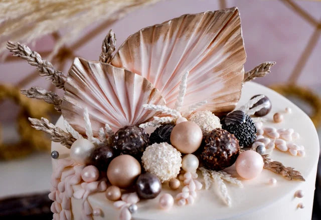 Piccola Foglia di Palma. Stampo con 3 Palme di 6.2 - 5 e 3.8 cm in alta risoluzione in silicone
