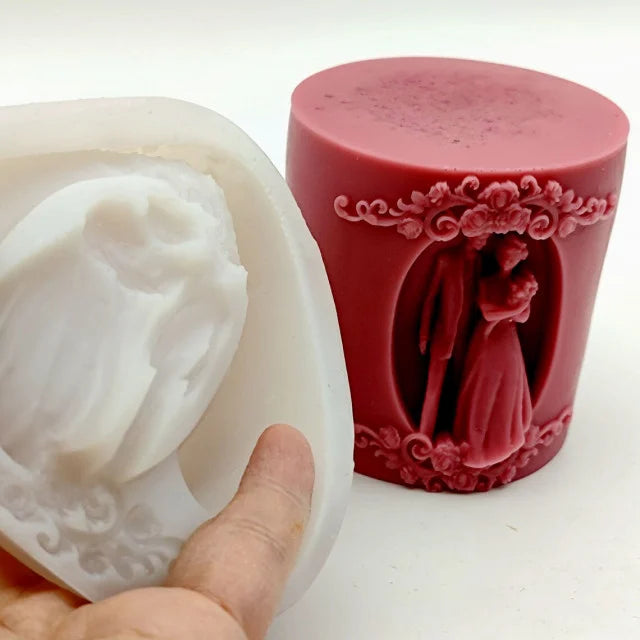 Sposi e Matrimonio. Stampo di 8 cm in silicone anche per Candele - WORLD PRODUCTS SHOP