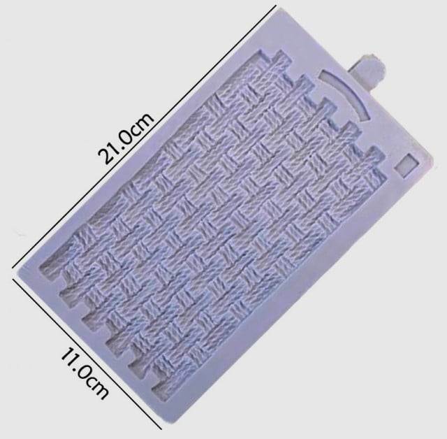 Intreccio Cestino. Rustic Basket. Fantastico grande Stampo in silicone
