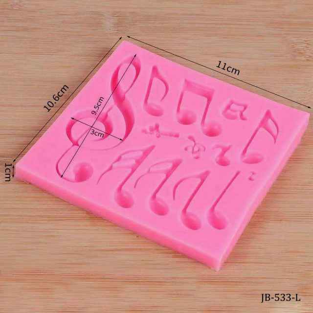 13 Note Musicali. Stampo in silicone