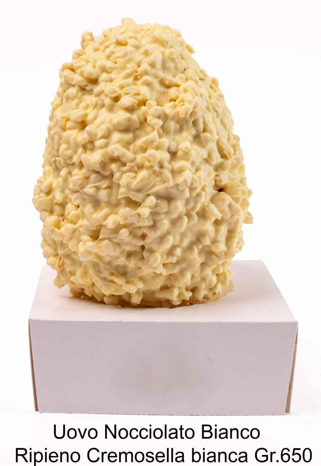 Uovo nocciolato ripieno di crema bianco gr.650