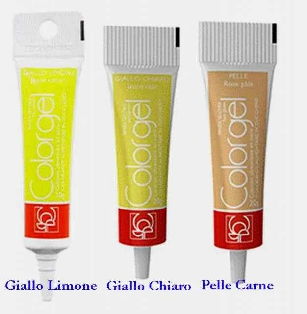 20 gr. Nuovi Coloranti in GEL Modecor. Senza glutine.