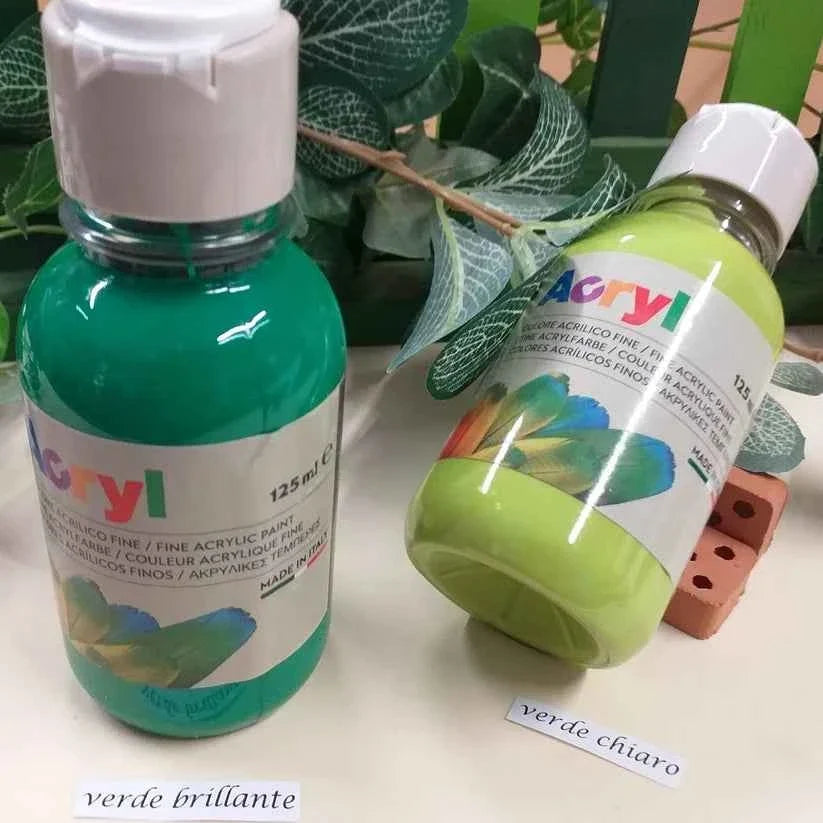Colori acrilici per pittura paste modellabili gesso con vernice. 125 ml.