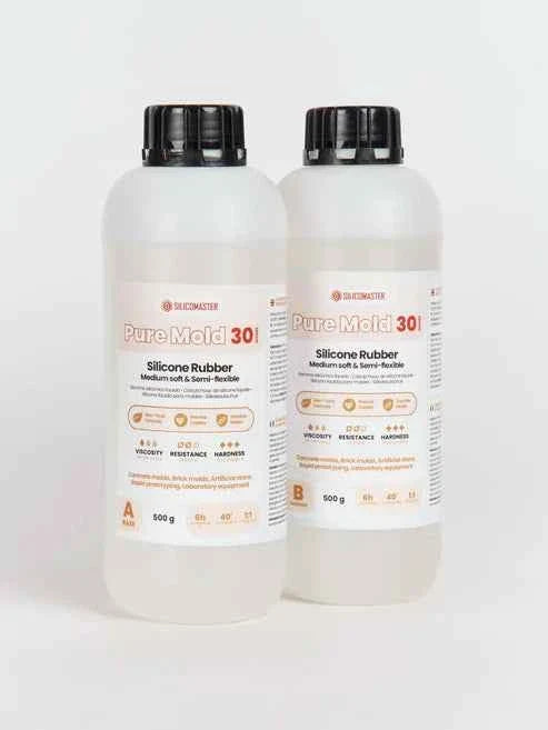 Pure Mold 30 – Silicone ideale per stampi in cemento, gesso, malta e pietre decorative