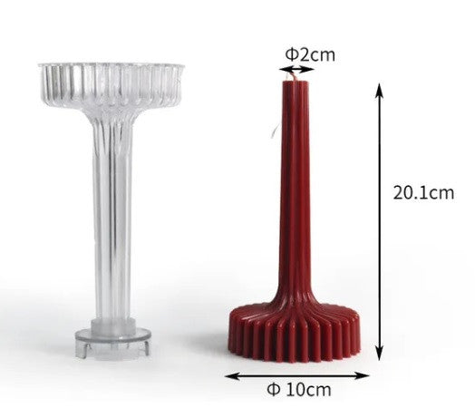 Set di 3 Vasi a Lampada lunghe 20-25 e 30 cm. Stampo in plastica anche per Candele - WORLD PRODUCTS SHOP