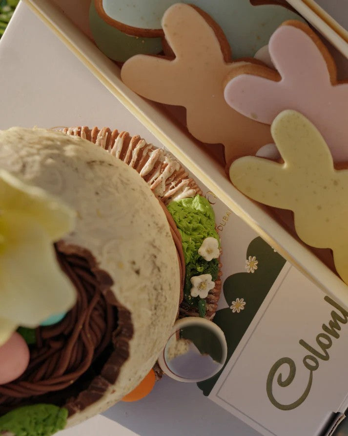 Box coniglietti pasquali pastello in frolla