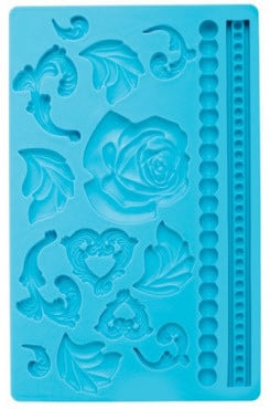 Corona Principessa stile Barocco. Stampo in silicone.