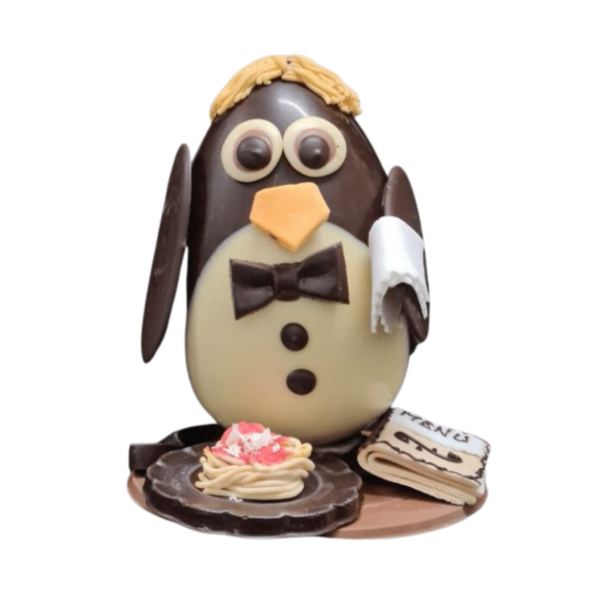 UOVO DI PASQUA PINGUINO “ IL CAMERIERE ”