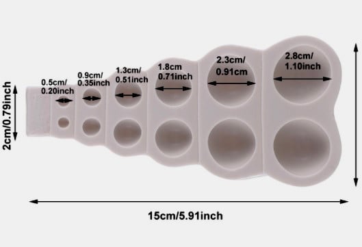 Sfere e Perle. Stampo in silicone