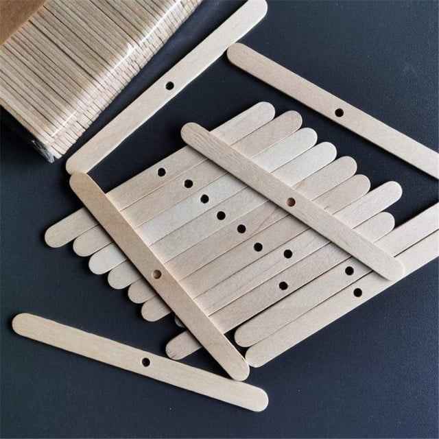 Set di 5 supporti per Stoppini in legno per Candele