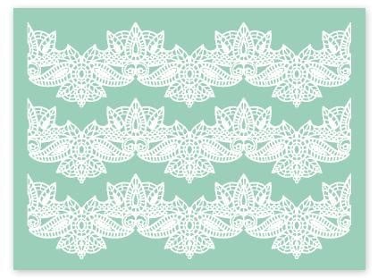 Tappetino in silicone per decoro Linea Magic Decor TMD06 Pavoni.