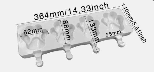 Stampo Classic Gelato Magnum in silicone con 8 Impronte e 30 Stecche