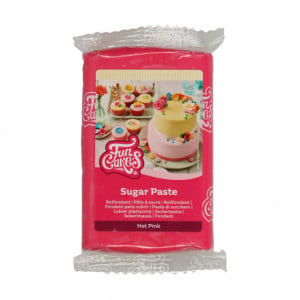 Fucsia.Pasta di zucchero FunCakes. 250 gr. fucsia. Senza Glutine e Kosher