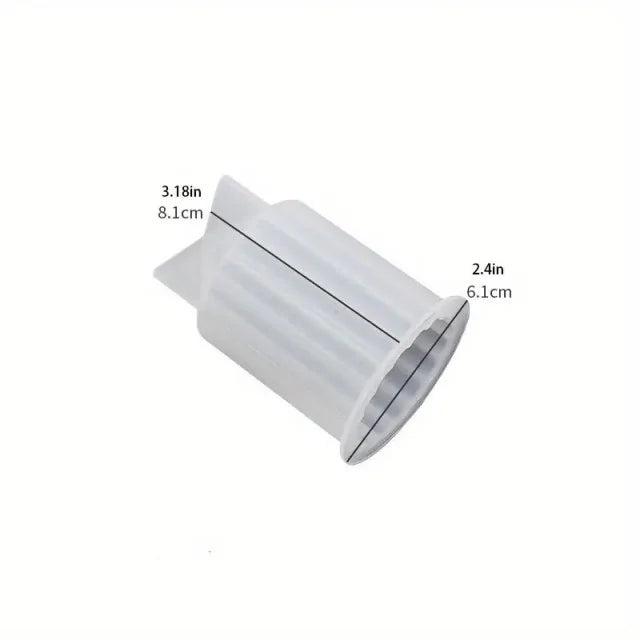 Set di 2 stampi Colonna Geometrica a Righe di 11.6 e 7.7 cm. Stampo in silicone anche per Candele - WORLD PRODUCTS SHOP