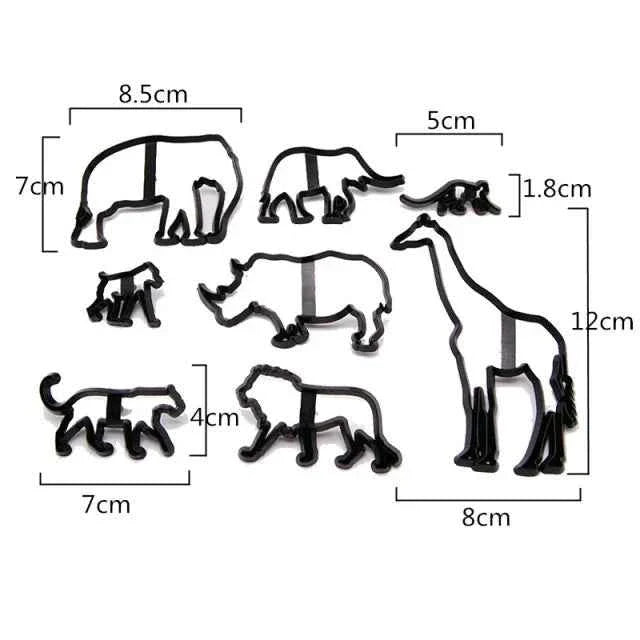 Animali della Savana. Stampo Safari Patchwork Cutter