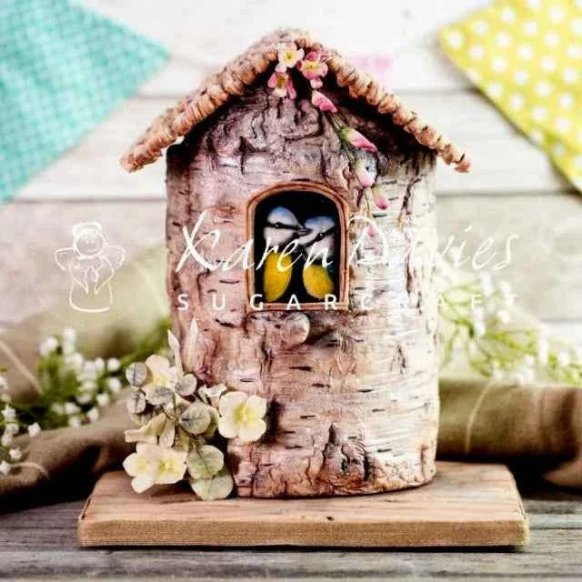 Tronco d'Albero. Fantastico grande Stampo in silicone Rustic Birch. Originale Karen Davies.