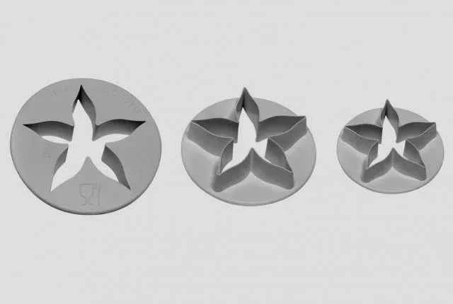Grande Stella di Natale. 3 Stampi di varie dimensioni
