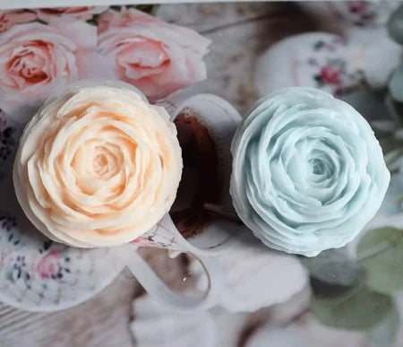 Peonia di 6 cm. Stampo in silicone anche per Candele