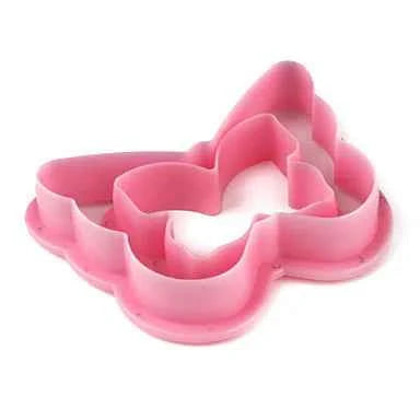 Set di 5 Tagliapasta a incisione a forma di Farfalle con varie misure.