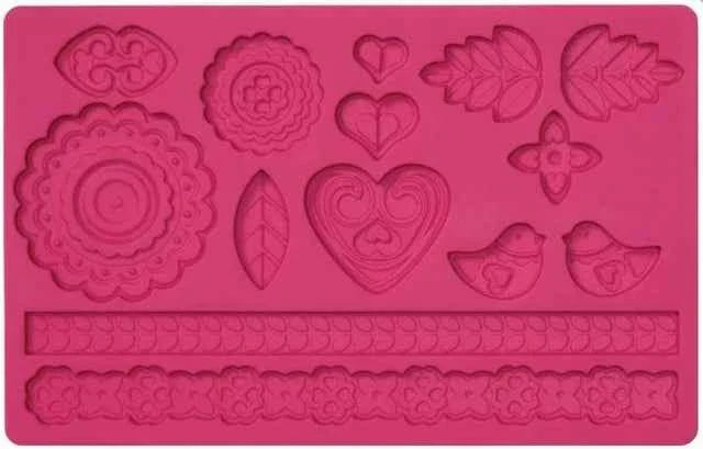 Diadema e Camei. Stampo in silicone Folk