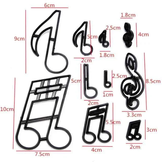 Note Musicali grandi. Stampo Patchwork Cutter
