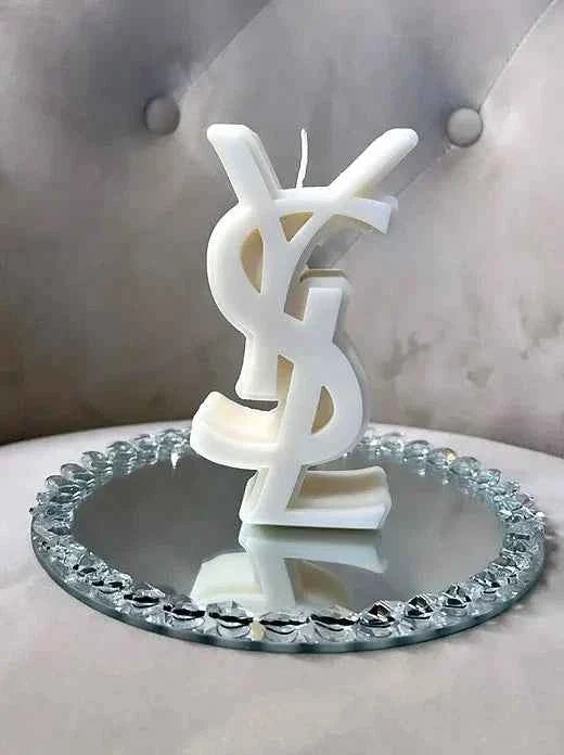 Grande Logo Griffe YSL. Stampo in silicone anche per Candele