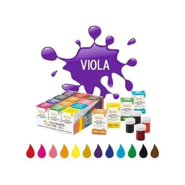 VIOLA Gel 28 g. Nuovi Coloranti Alimentari. Decora.