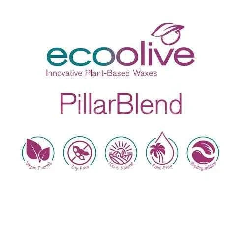STAMPI. Cera Eco Olive PILLAR Blend Kerax con oliva per Candele