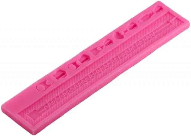 Chiusura lampo Zip e Tiretto. Stampo in silicone