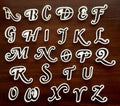 Stannard No2 Font. 26 Lettere. Stampo Cutter Alfabeto
