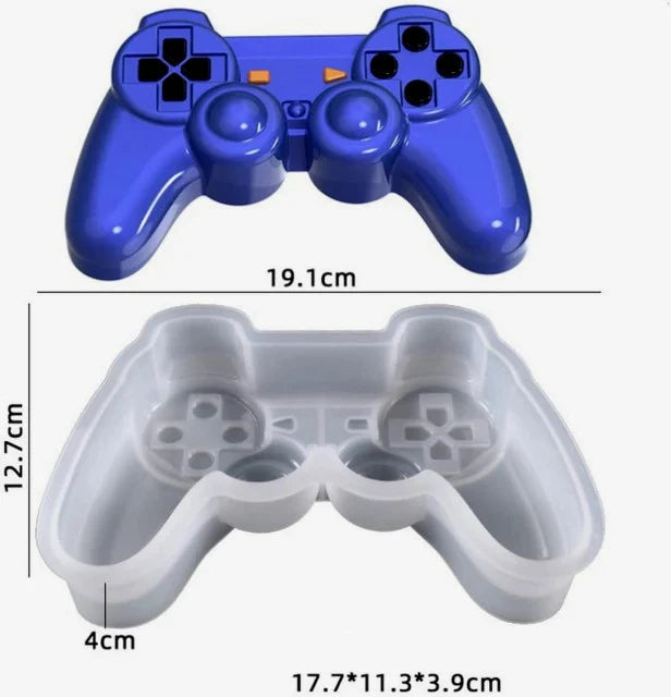 Controller Joystick Playstation Computer di 20 cm. Grande stampo in silicone. Silicone Cake Pan For Baking Large Game Controller