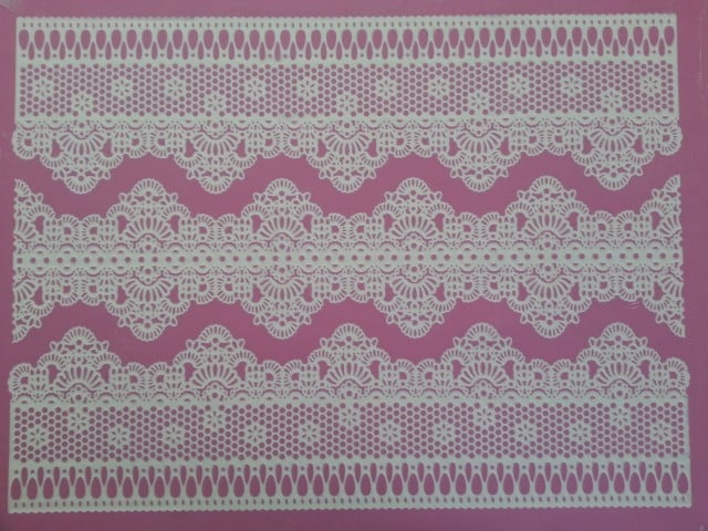 Bordo Pizzo e Merletti. Grande Tappetino in silicone.Modello CP1