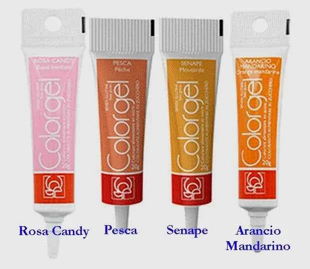 20 gr. Nuovi Coloranti in GEL Modecor. Senza glutine.