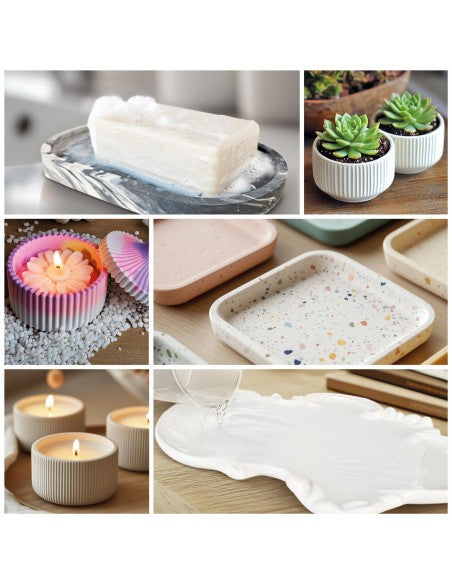 Aqua Shield - Additivo che rende le tue creazioni in eco resina e gesso impermeabili, lucenti e ultra resistenti