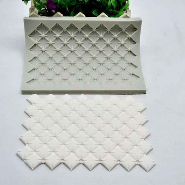 Diamanti Decorati. Stampo in silicone.