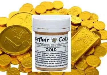 Oro. Colorante per Cioccolato al Burro di Cacao. 35 gr. Sugarflair