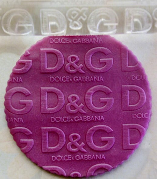 Dolce e Gabbana Griffe. Mattarello Acrilico per decorazione D&G