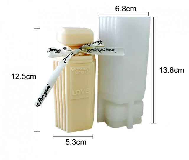 Stampo Profumo Logo Griffe Victoria Secret Love in silicone di 12.5 cm. Stampo.