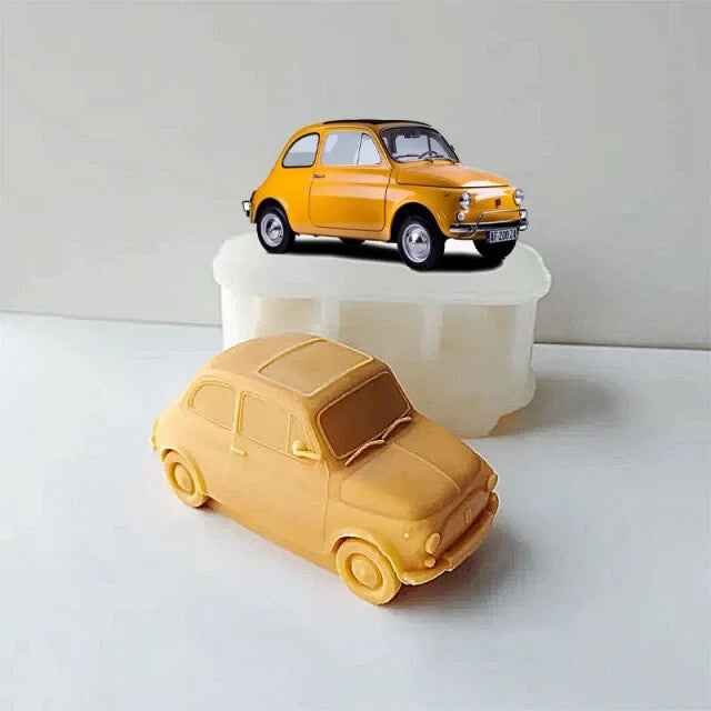 Grande e Spettacolare Fiat 500 d'Epoca di 16 cm. Stampo in silicone