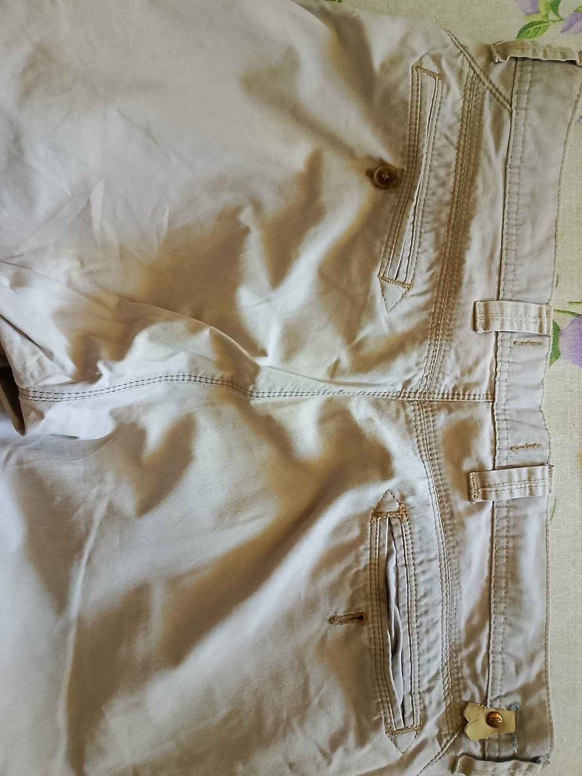 Pantalone Uomo.BEIGE. Pantaloni Eleganti. Tasca America.Taglia 54/L