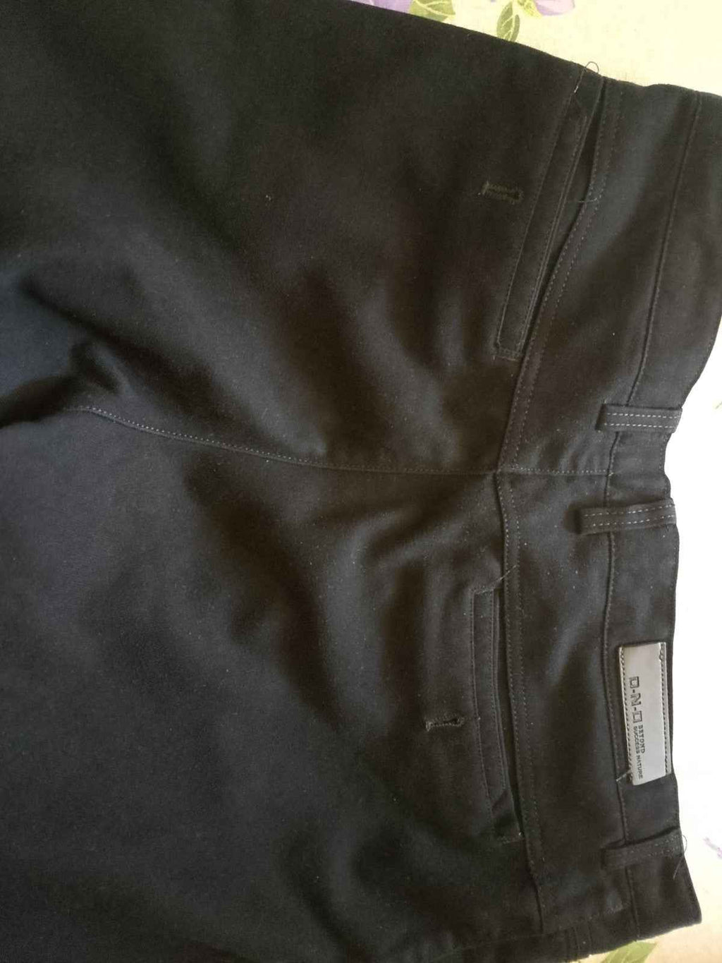 Pantalone Uomo.Cotone. Jeans Tasche America. Nero Elegante.
