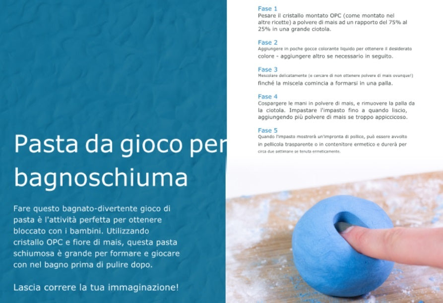 Crystal OPC. Schiuma Burro da bagno cosmetica. Melt and Pour - WORLD PRODUCTS SHOP