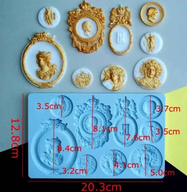 Monete antiche Sesterzi Romani Coin e Dobloni. Grande Fantastico Stampo in silicone