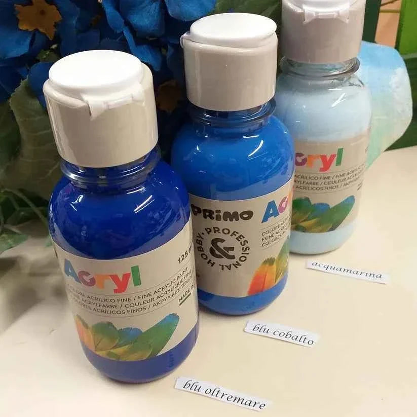 Colori acrilici per pittura paste modellabili gesso con vernice. 125 ml.
