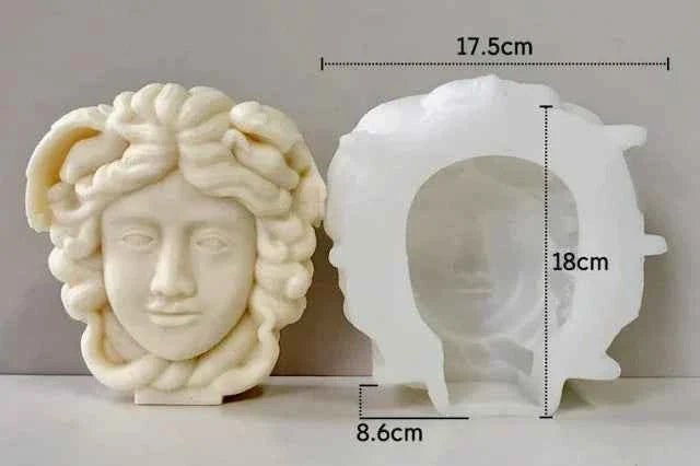 Medusa Versace di 18 cm. Grande Stampo in silicone anche per Candele