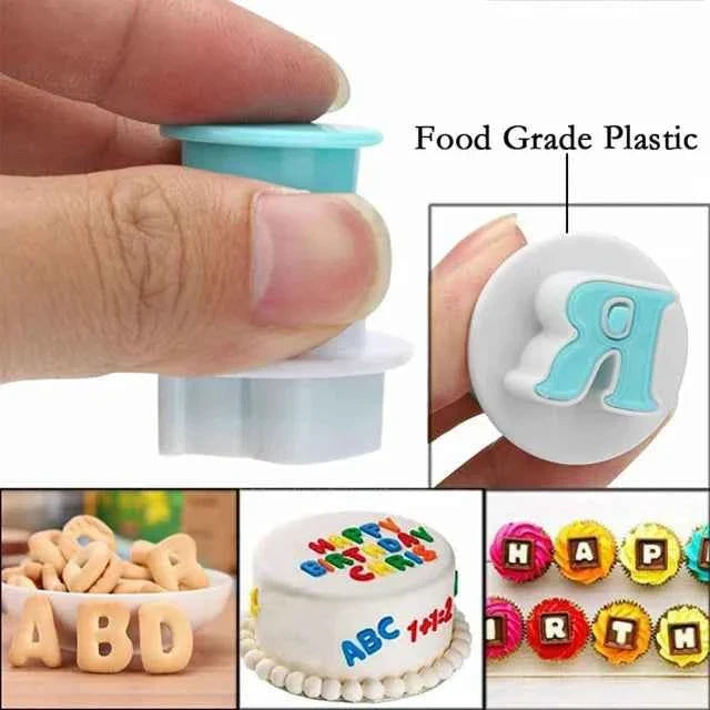 Alfabeto con Lettere e Bandierine. Stampo in Silicone. Bunting Alphabet Katy Sue