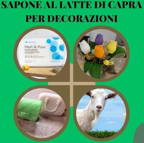 Latte di Capra. Sapone Bianco da 1-3 e 6 Kg. Base Melt and Pour - WORLD PRODUCTS SHOP